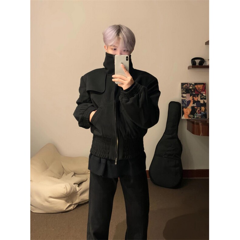 【有货】cleanfit短款外套男春秋设计感高级感痞帅夹克A710LL-P75图片
