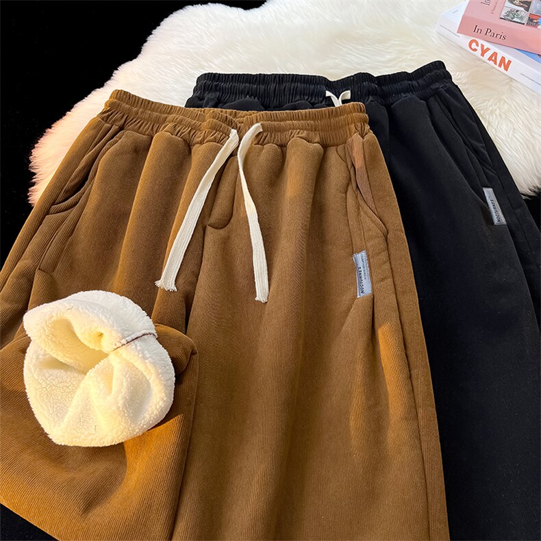 特价P23！！！ 雪尼尔羊羔绒加厚加绒卫裤欧棉绒大码运动裤男K945图片