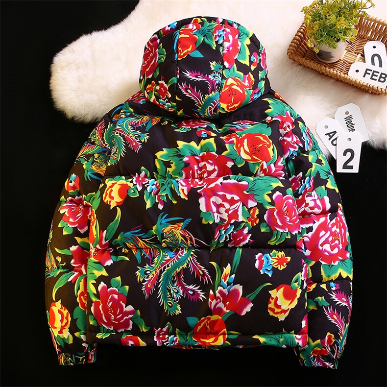 特价东北大花连帽棉服加厚保暖防寒有现货风313B-MY206-P50,男装棉衣,星座313B
