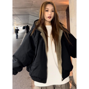 现货 双面穿帆布水洗棉情侣座山雕棉服M2677-P95网图图片