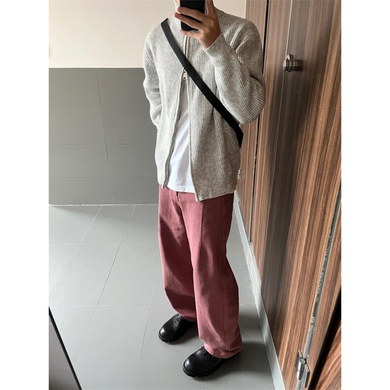 【有货】cleanfit立领拉链开衫毛衣外套男款针织衫M5653LL-特P55,男装针织衫/毛衣,星座1007（原301D）