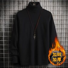 2021跑量款新男士毛衣加绒高领长袖针织杉4002-3M31加绒套头，男装针织衫/毛衣，星座1018-1​