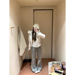 W616-P128 美式高级感毛领连帽棉服棉衣冬季新款小个子显瘦面包服图片
