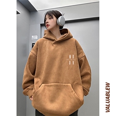 麂皮绒连帽卫衣直播品质重磅400克MDDN英文印花JL7166-P45控78，男装卫衣，星座508（原C305）