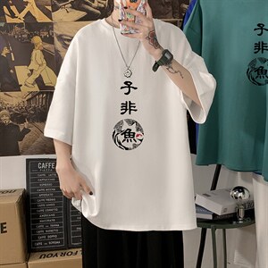 DX17070-P20 纯短袖t恤男大码半袖打底衫宽松体恤衫 港风图片