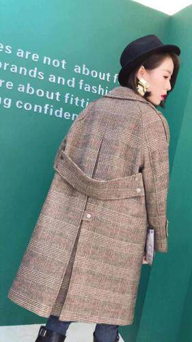 现货呢子大衣，女装，烟雨美人