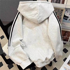 春季重磅400克足全棉条纹连帽卫衣外套RH116-P55，男装卫衣，星座610B-1