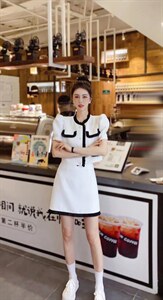 华夫格超软面料小香套装,女装职业装,柏多伊俪