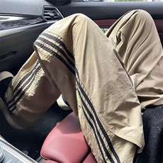 直筒速干运动冲锋裤男款夏季复古三条杠条纹裤子K5004，男装休闲裤，星座1116A-1（原606A）