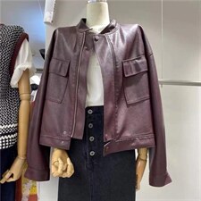 秋季皮衣，女装皮衣，卡薇尔