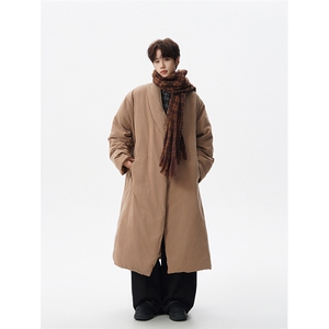 8XL-M 90白鸭绒！特大码羽绒服日系绒面长款棉衣男 YRFC03P268图片