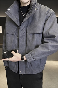 标90白鸭绒 男士羽绒服2025冬季新品皮外套B240-YR88261-P275图片