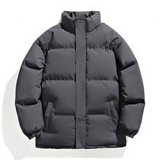 加绒加厚冬款男立领棉衣休闲保暖面包服棉袄外套MY1266P60，男装棉衣，星座1013-1