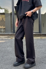 ！四季100棉%纯色四季款阔腿百搭垂感休闲裤子1229/p45，男装休闲裤，电商B381-2