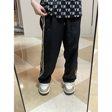 黑色条纹速干工装裤男夏季三条杠运动裤子青少年直筒裤BN02WW-P45，男装工装外套，星座1007（原301D）