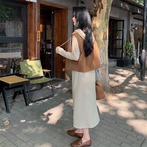 卫衣连衣裙马夹套装休闲中长款图片