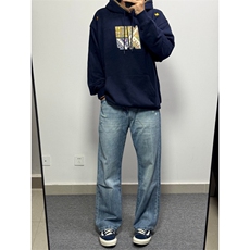 网络图现货！美式慵懒风宽松潮流连帽卫衣HY99-P58，男装卫衣，星座1005-6
