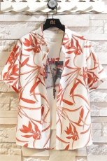 精品花衬衫大码男短袖夏季痞帅休闲上衣服外套翻领衬衣A012/P35，男装衬衫，电商A012