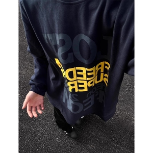 S01-P25 美式重磅长袖T恤男纯棉秋冬季打底衫潮牌情侣款卫衣图片