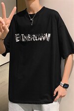 1图案已注册港风日系中性休闲情侣大码风短袖T恤7053P20，男装T恤，星座226-2