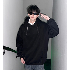 视频图-潮牌设计感连帽卫衣男宽松情侣上衣8082-P48，男装卫衣，电商B380（原B361）