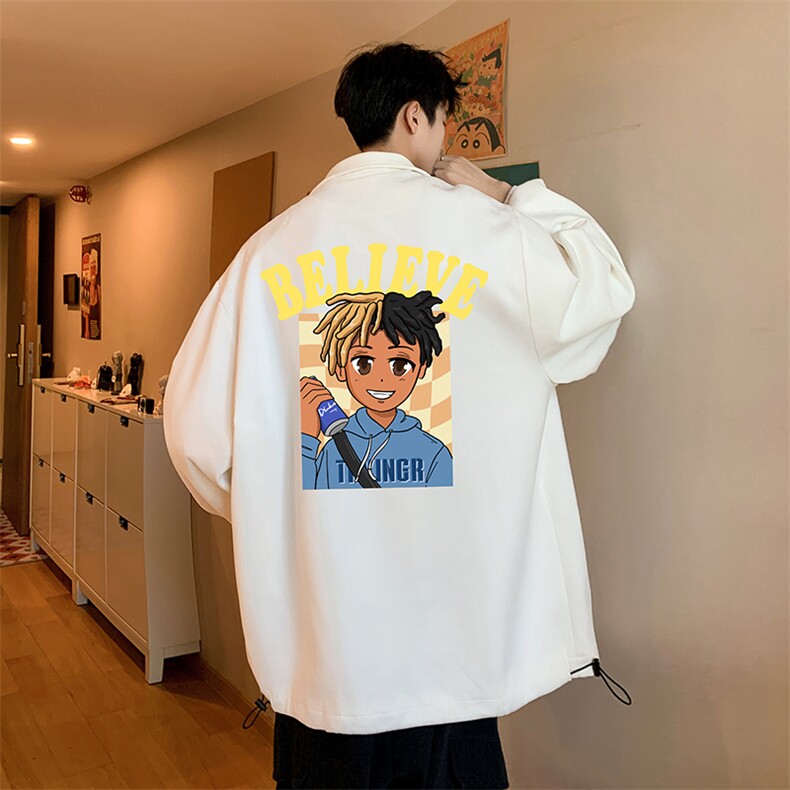 麂皮绒夹克男大码立领褂子外套JK85271-P68,男装夹克,电商A040