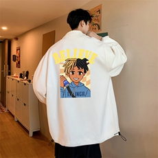 麂皮绒夹克男大码立领褂子外套JK85271-P68，男装夹克，电商A040