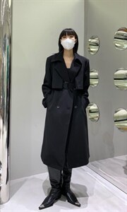 秋季新款 极简垫肩风衣,女装风衣,AUDREY WANG