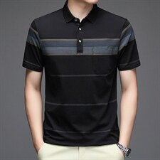 爸爸装短袖T恤男新款中年男士夏季薄款夏装中老年男装体恤衫男，男装T恤，电商B212（原钱塘6029）