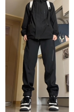 美式工装裤子男冬季加绒加厚机能大码伞兵裤潮牌春秋宽松束脚长裤，男装休闲裤，电商B312