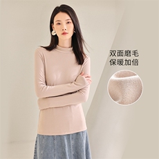 纯色羊毛保暖打底衫女内搭半高领2025年春季，女装针织衫/毛衣，拓晨羊绒