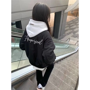 2025新款春秋常规款棒球服外套男女学生宽松休闲百搭情侣夹克上装图片
