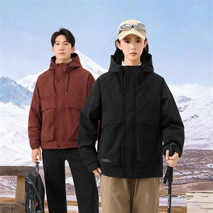 抖音 2025情侣秋冬二棉加棉加厚夹克休闲棉服M1125-P120图片