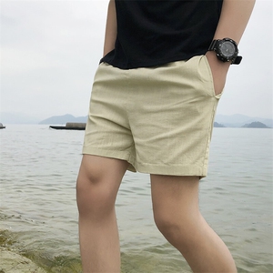 主推不断货短裤男青年大码纯色休闲纯棉三分裤沙滩裤DK8888-P22图片