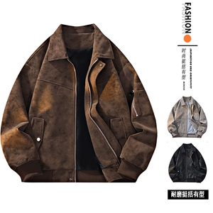 春秋2026新款潮流ins美式机车外套痞帅夹克男 A436-JK2680-P80图片