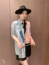 欧版拼接上衣，其它，芭娜美纳