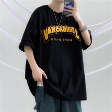 短袖t恤男夏季潮牌设计感小众美式高街宽松潮流中性半袖TX312-P26，男装T恤，星座1008-2