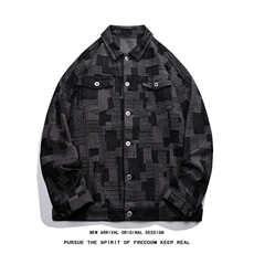 JK8123/P70秋装新品水洗牛仔外套男生潮牌ins港风炸街工装夹克男，男装夹克，电商A141