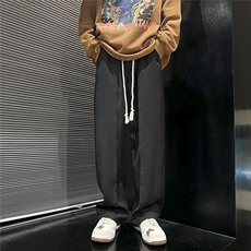 秋季休闲裤男宽松西裤拖地裤D329-QM525-P55-控68，男装西裤，电商D329