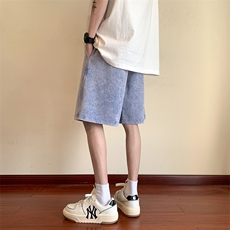夏季短裤男港风宽松潮流休闲百搭五分裤运动短裤XD22906-P35，男装牛仔裤，星座717