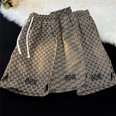 毛毯钢印短裤男大码M-5XL五分裤男成分100%聚酯纤维DK8705P35控49，男装牛仔裤，星座227-7