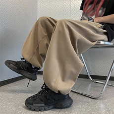 高街潮牌宽松休闲裤男夏季薄款垂感直筒阔腿裤运动裤K6699-P42，男装休闲裤，星座512-4