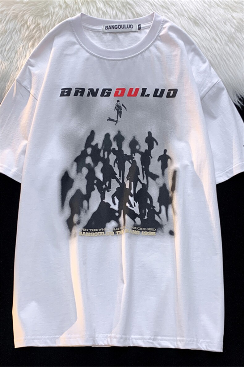 T恤潮流圆领男港风印花2024新款百搭休闲时尚DS-B299-5108P45控69,男装T恤,电商A061-1