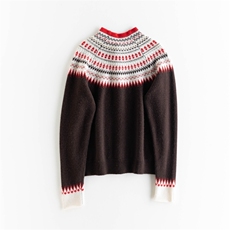 2025年秋季时尚百搭通勤简约休闲羊绒开衫，女装羊绒衫，雪山红莲