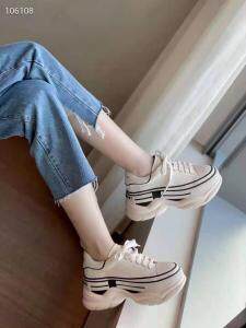 2021春季新款韩版潮流厚底增高真皮潮鞋，其它，她他麦