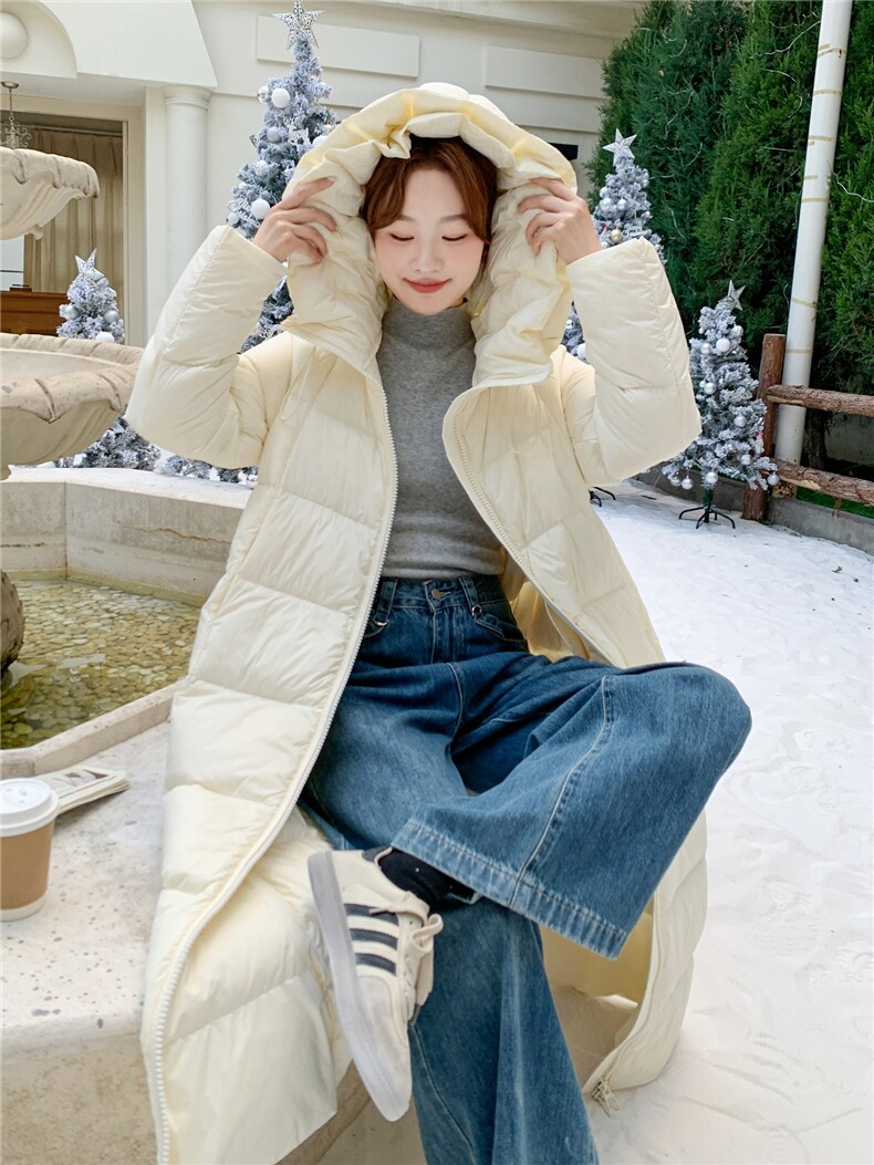 2025现货长款羽绒服210-3293-P370-4682025年冬季长款有帽不可拆,女装羽绒服,浙宝210（原浙宝191）
