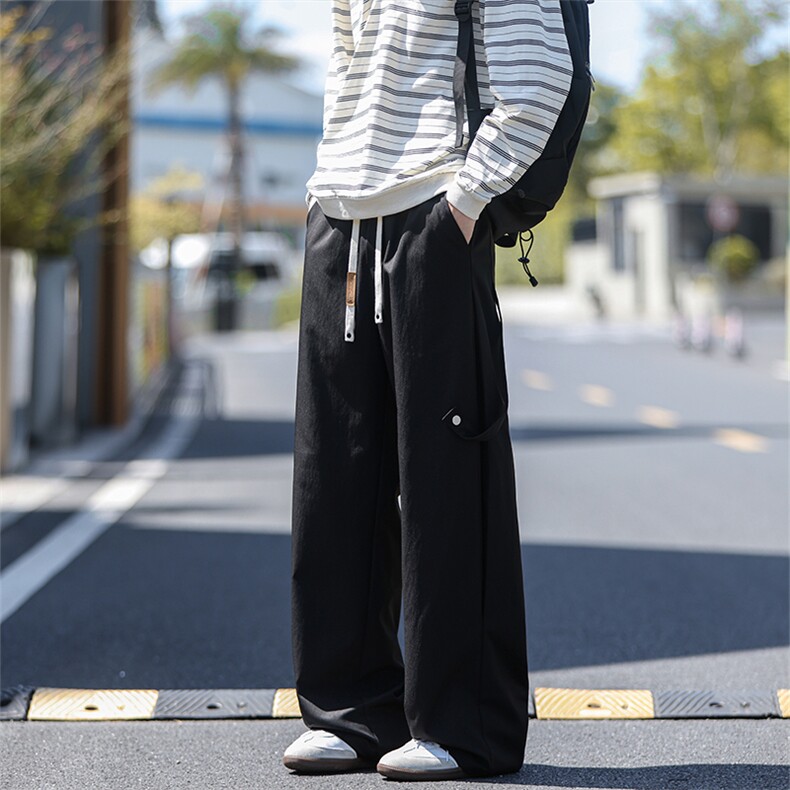 秋季美式潮牌抽绳松紧腰男大码工装直筒休闲裤K5947-特P35控68，男装工装外套，电商A001