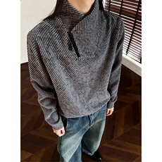 (有原版亮片)美式条纹交叉V领卫衣XZ514-2-HWY70-常规P25加绒P30，男装卫衣，星座514-2(原B239)