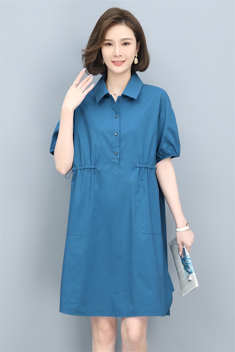 妈妈连衣裙夏装2023年新款洋气高贵遮肚显瘦时尚气质中年薄款,女装连衣裙,玛其路