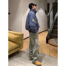 美式复古立领牛仔外套男女春秋冬季潮流vintage加绒加厚棉服夹克，男装工装外套，星座506A